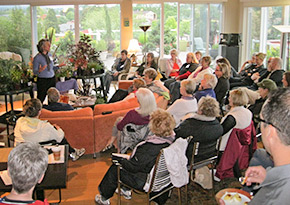 Amy speaking at the Multnomah Garden Club